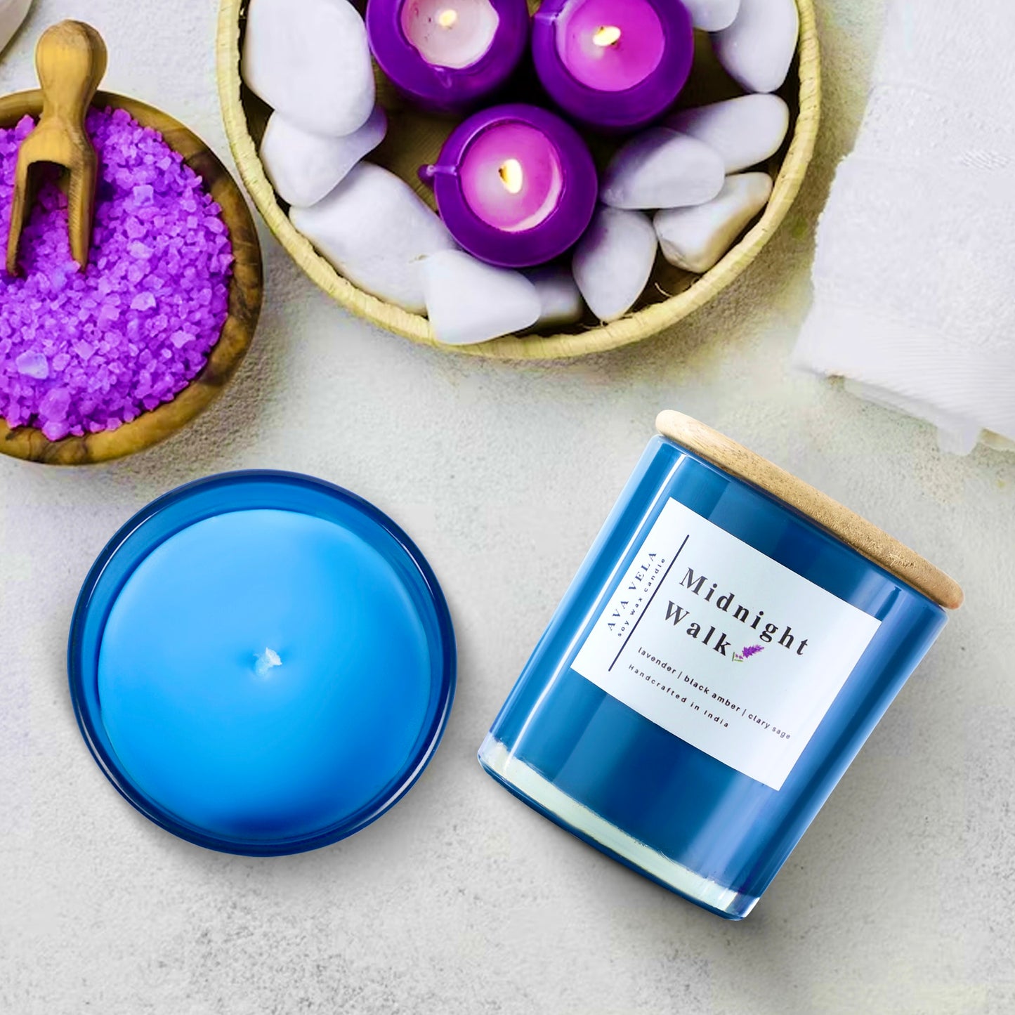 Lavender Soy Wax Scented Candle 40Hrs Burn Time