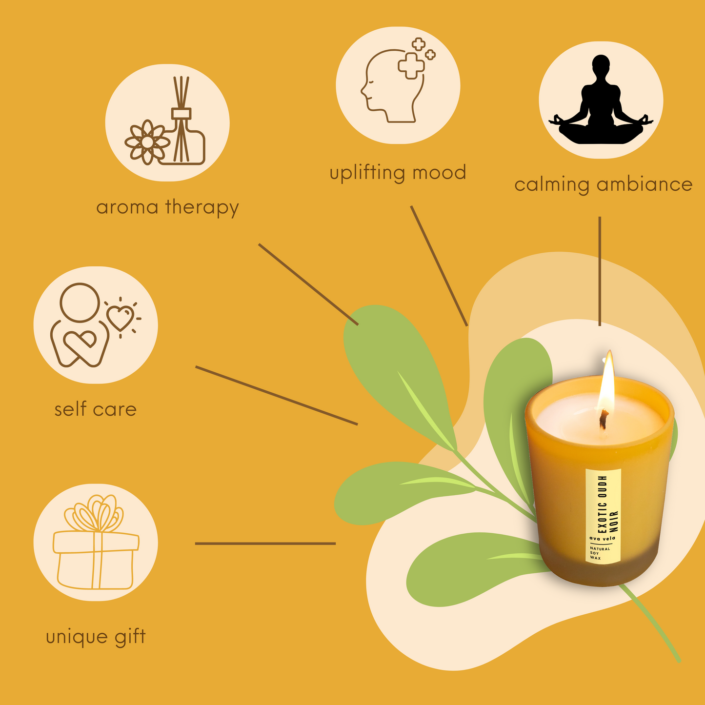 Exotic Oudh Noir - Shot Jar Soy Wax Scented Candle 14 hours Burn Time