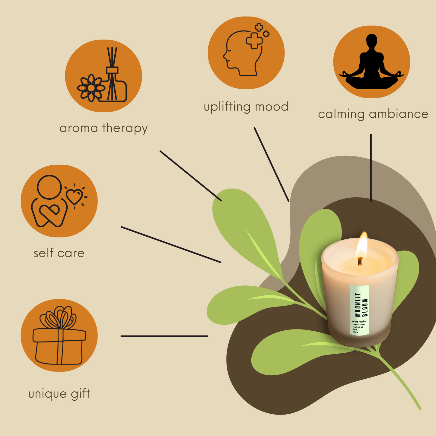 Moonlit Jasmine - Shot Jar Soy Wax Scented Candle 14 hours Burn Time
