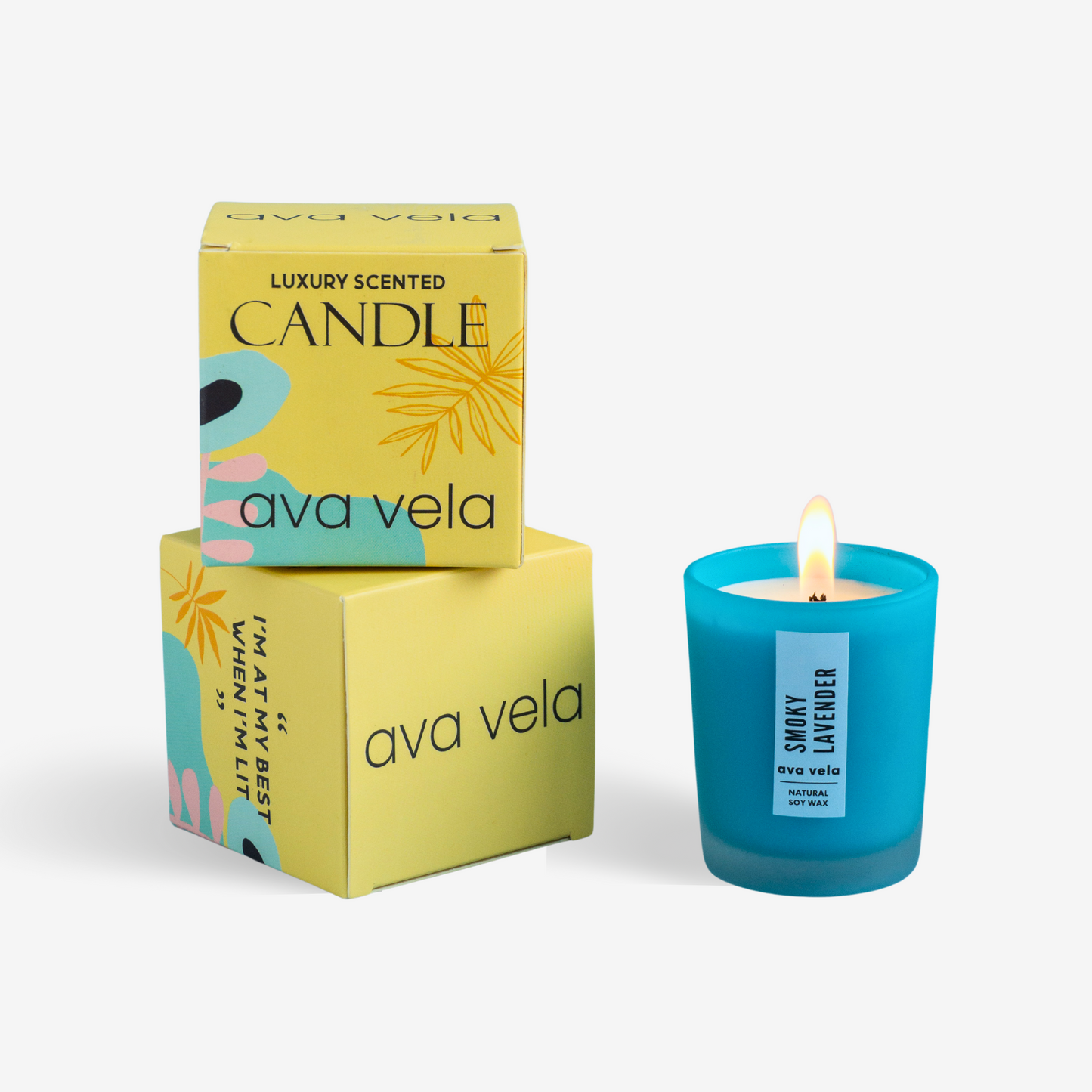 Smoky Lavender - Shot Jar Soy Wax Scented Candle 14 hours Burn Time