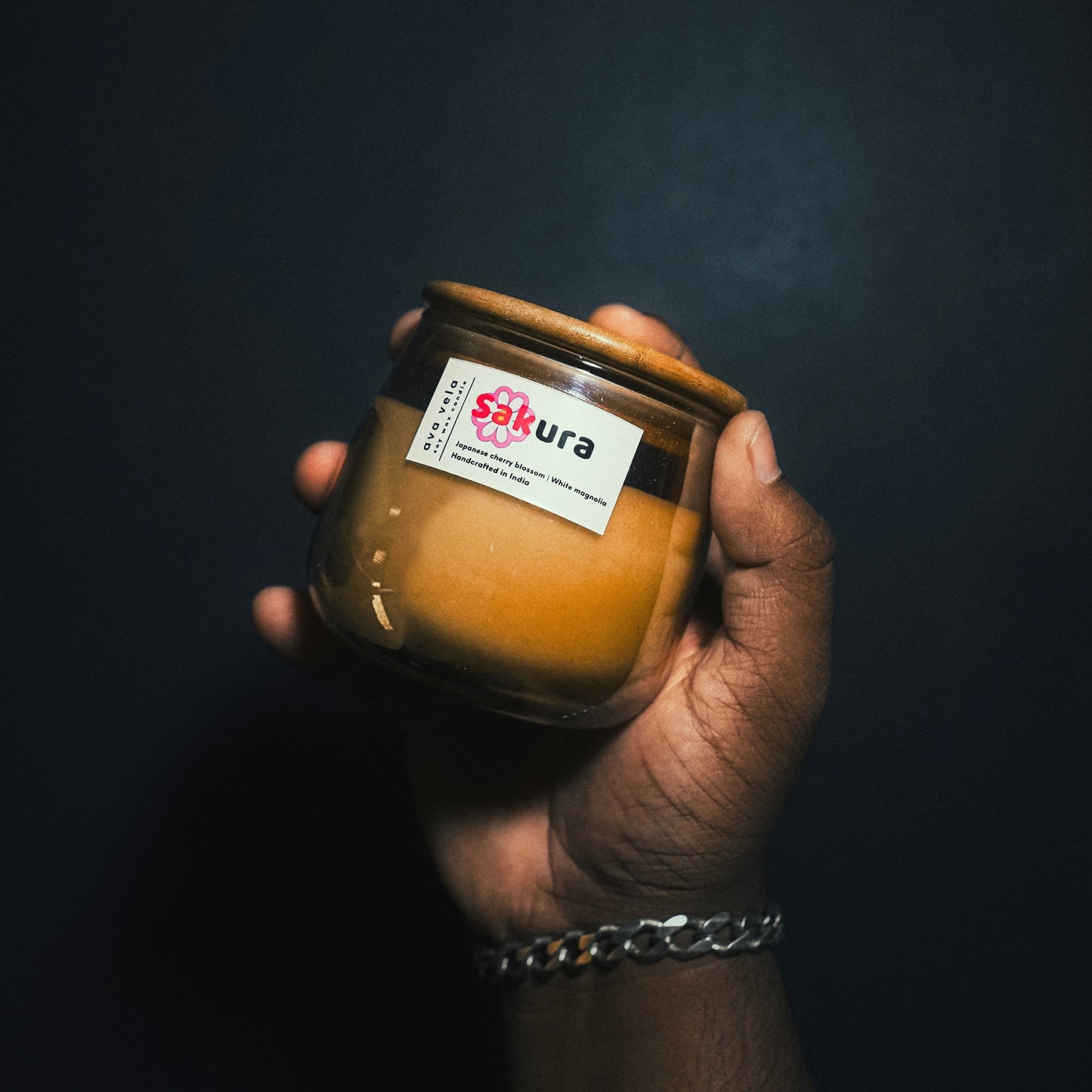Sakura (Cherry Blossom + Sandalwood + White Magnolia) Soy Wax Scented Candle 48 Hours Burn Time