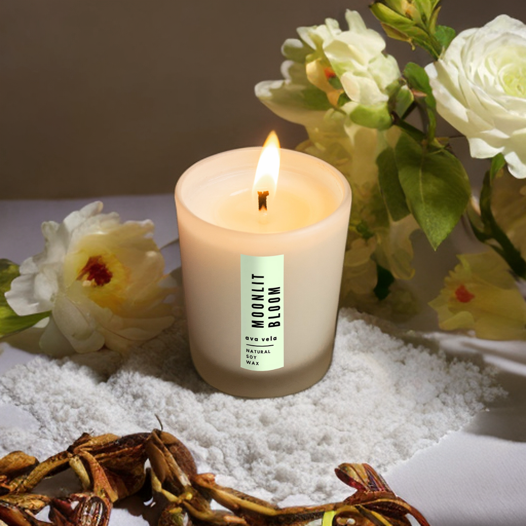 Moonlit Jasmine - Shot Jar Soy Wax Scented Candle 14 hours Burn Time
