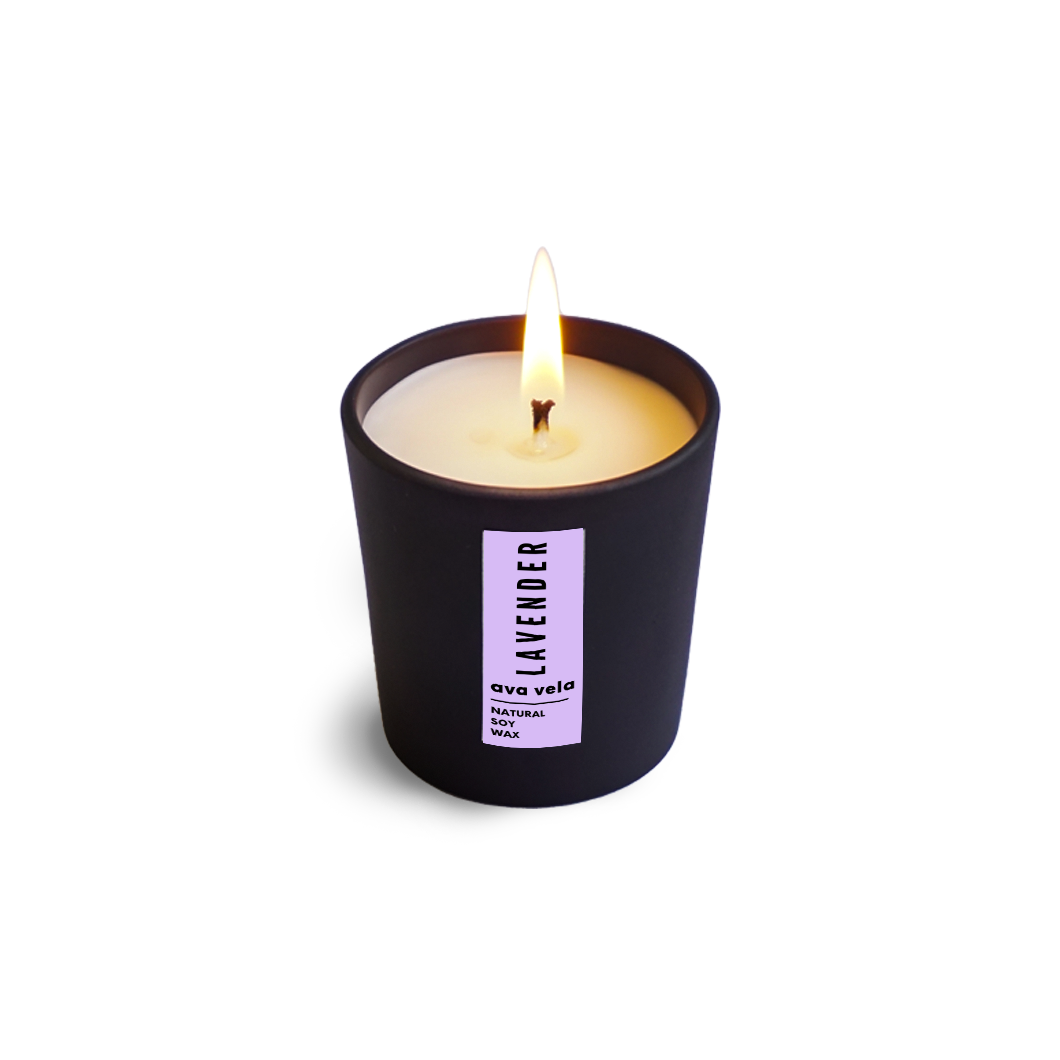 Shot Jar Lavender Soy Wax Scented Candle 14 Hours Burn Time