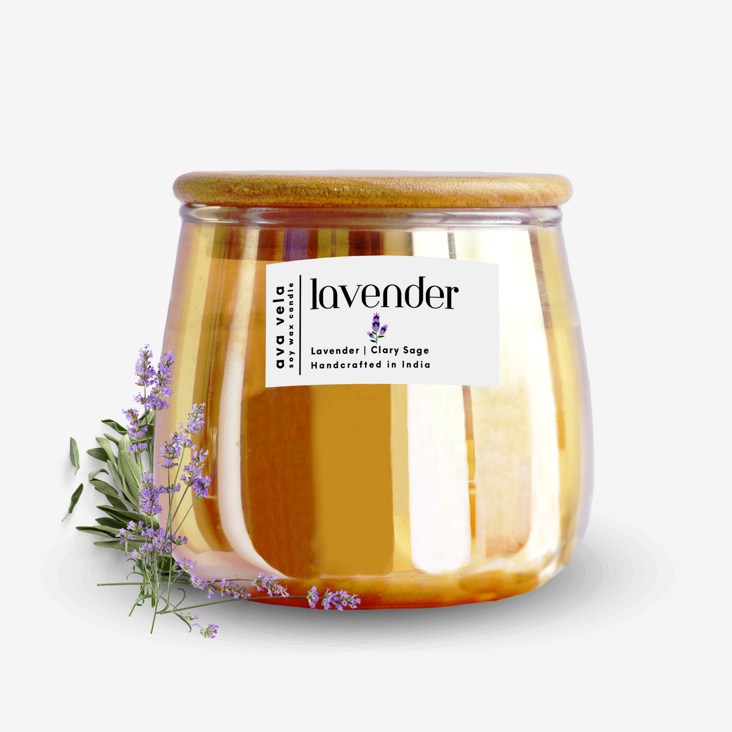 Lavender Soy Wax Scented Candle 48 Hours Burn Time