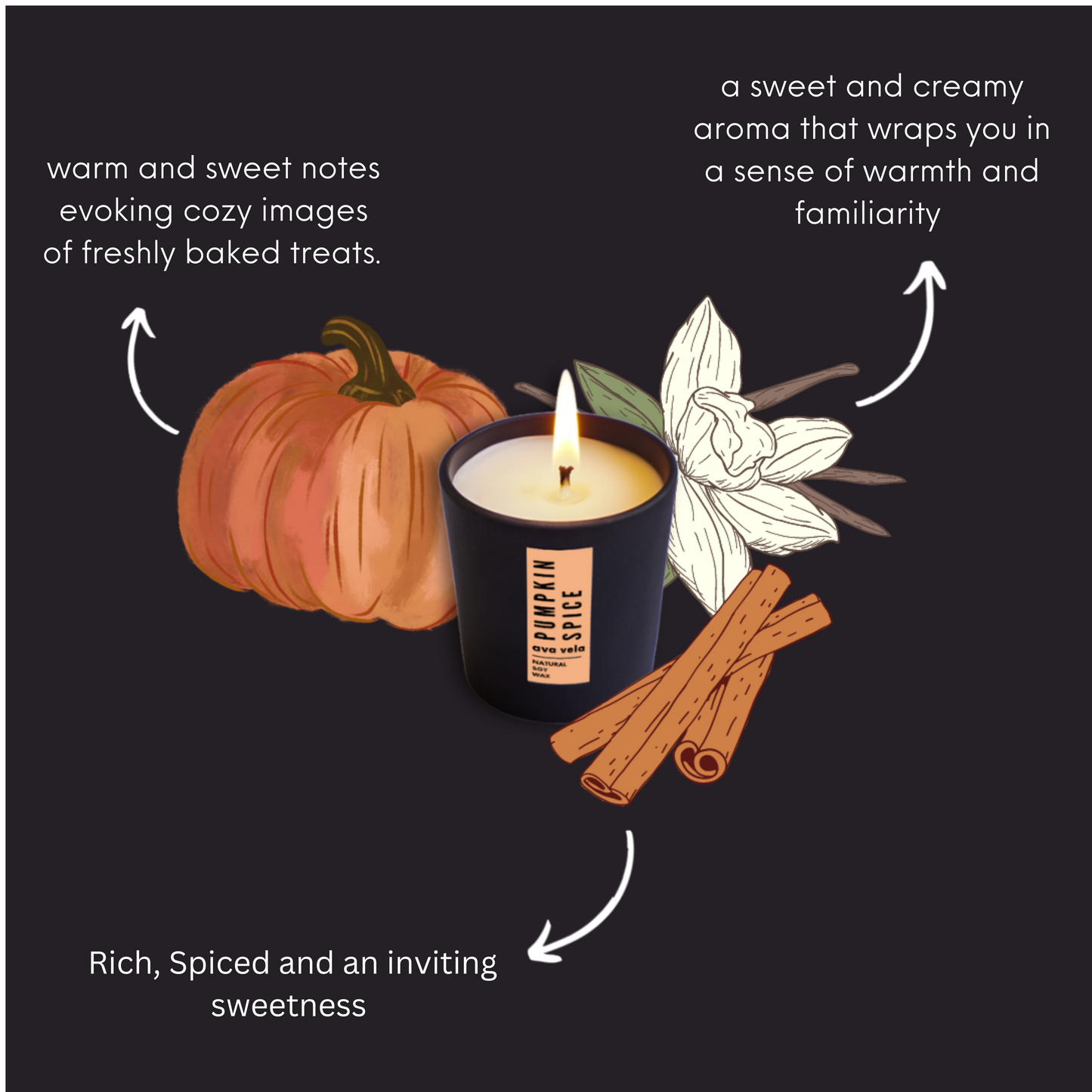 Shot Jar Pumpkin Spice Soy Wax Scented Candle 14 Hours Burn Time
