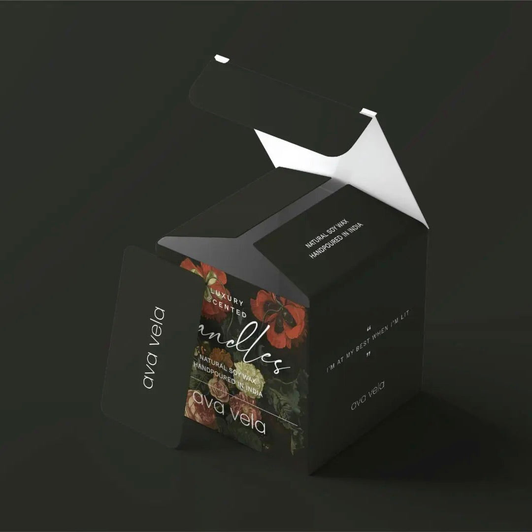 Closed Door (Oudh + Vanilla) Soy Wax Scented Candle 40Hrs Burn Time