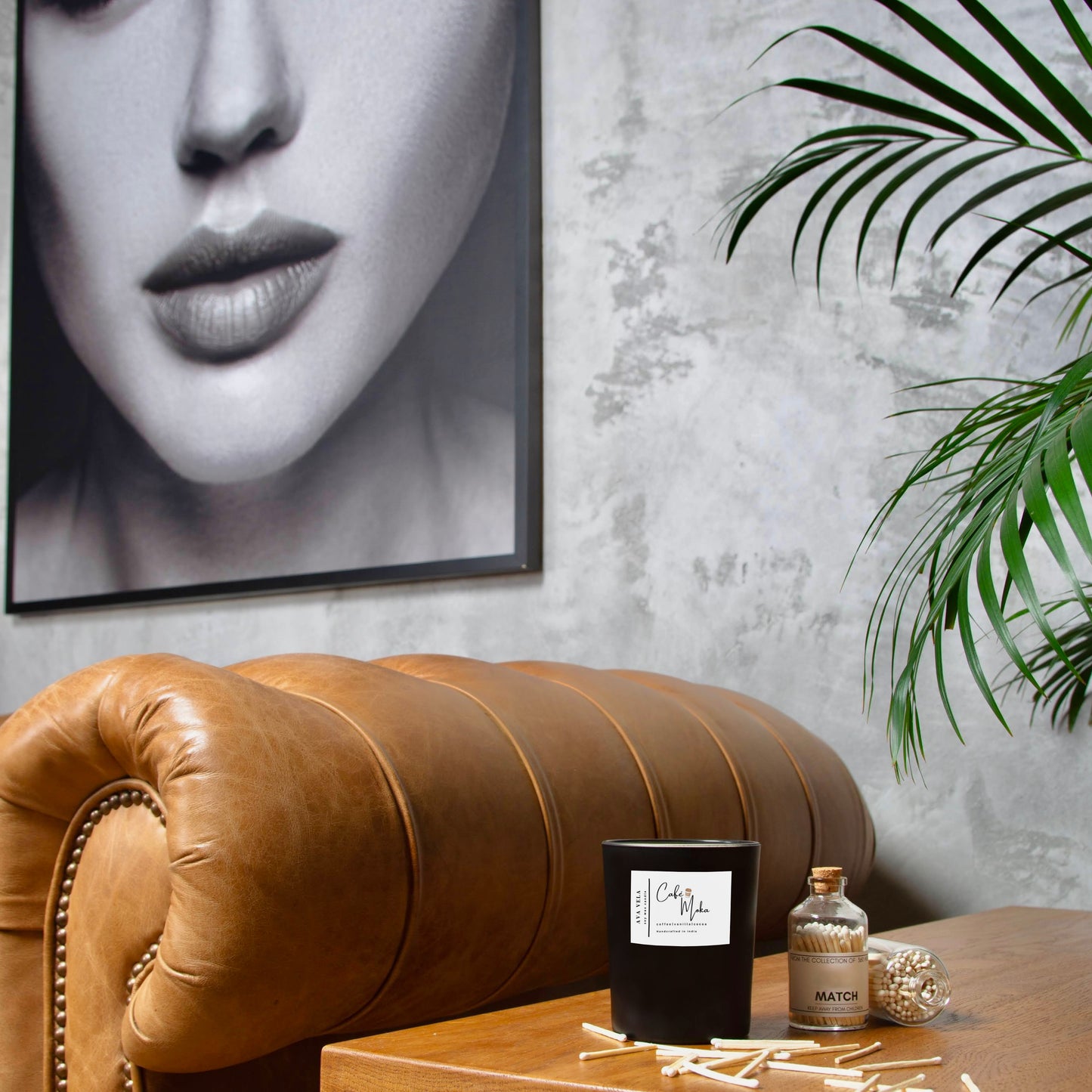 Café Moka (Coffee + Vanilla), Soy Wax Scented Candle 40Hrs Burn Time