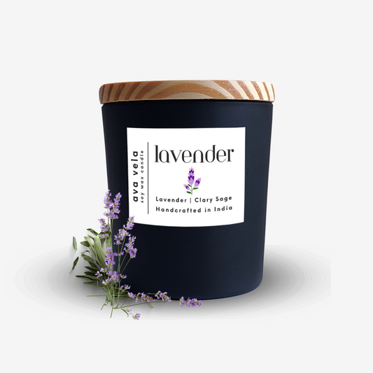 Lavender Soy Wax Scented Candle 40Hrs Burn Time