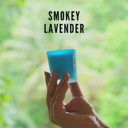 Smoky Lavender - Shot Jar Soy Wax Scented Candle 12 hours Burn Time
