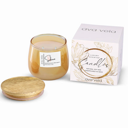 Sakura (Cherry Blossom + Sandalwood + White Magnolia) Soy Wax Scented Candle 48 Hours Burn Time